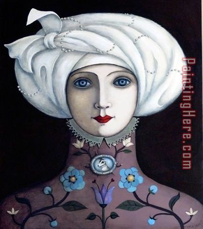 Pearls in Her Turban painting - Unknown Artist Pearls in Her Turban art painting